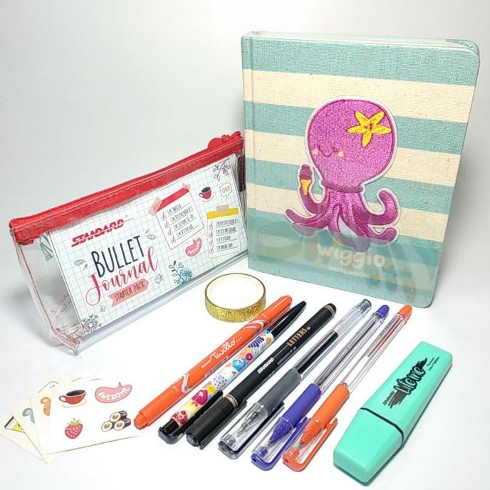 

PAKET NOTEBOOK CANVAS - OCTOPUS BLUE + PENCIL CASE MIX SERIES