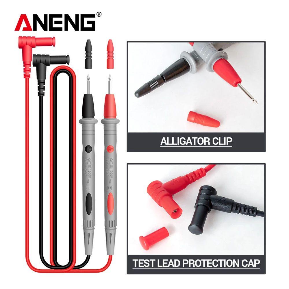 Solighter Digital Clamp Meter ANENG ST180 Amp Hz Kapasitansi NCV Ohm Test Mobil Amp DC/AC Ammeter