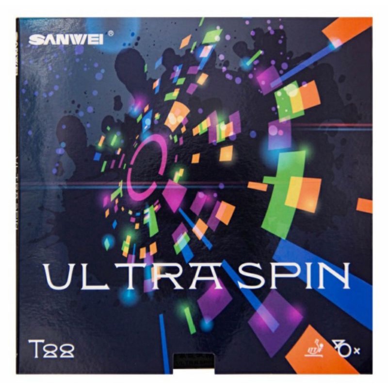 Karet Bet Pingpong Sanwei Ultra Spin T88 Rubber Blade Bat Tenis Meja