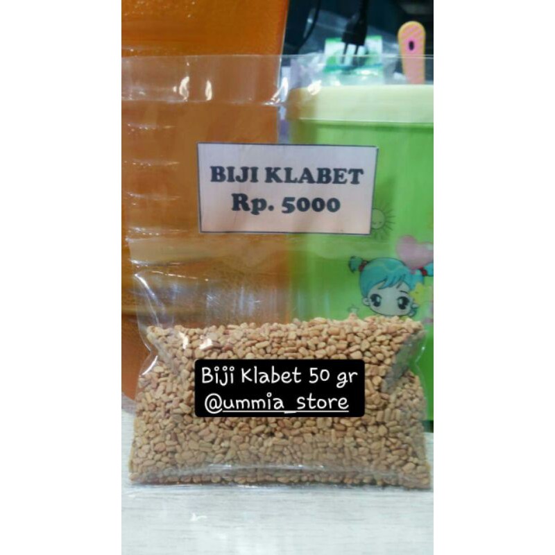 

BIJI KLABET 50 GR