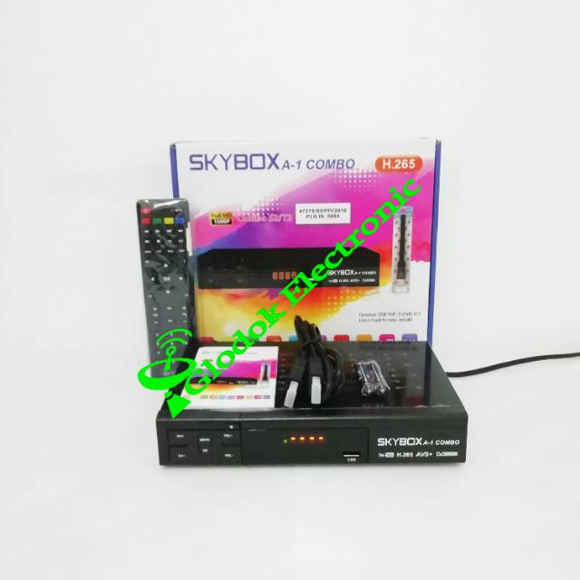 RECEIVER PARABOLA SKYBOX A-1 COMBO AVS H.265 HD DVB-S2 DVB-T2 SKYBOX A1 COMBO A 1