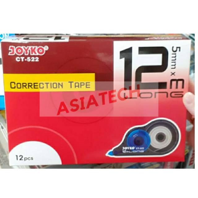 

Tipe Ex kertas / Correction Tape Joyko CT-522 (1 DUS)