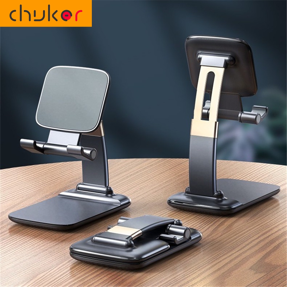 Stand Holder Lipat Adjustable Bahan Metal Untuk Smartphone