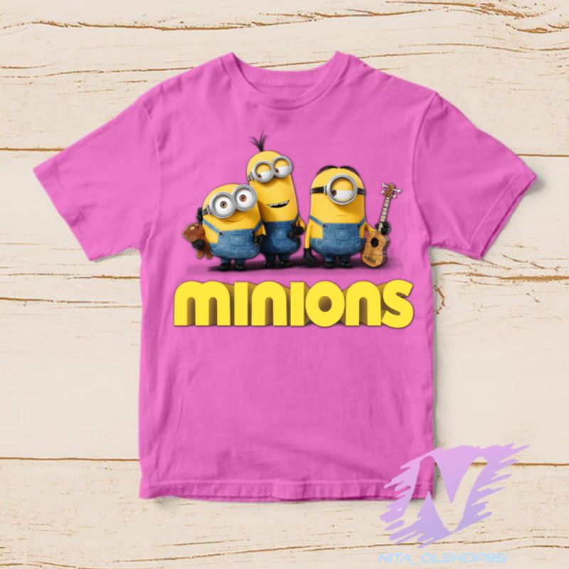 kaos anak Minions baju kartun anak