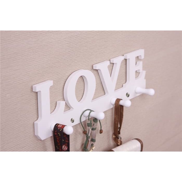 Rak Dinding Vintage LOVE wall rack interior rumah home souvenir kayu