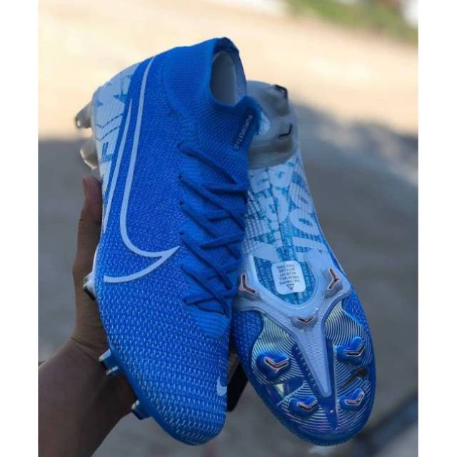 Sepatu Soccer - Nike Mercurial Superfly  VII Elite Blue white
