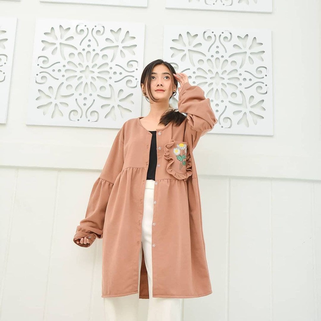 Nara Grosir - Fora Long Outer | Fashion Terkini | Sweater Termurah