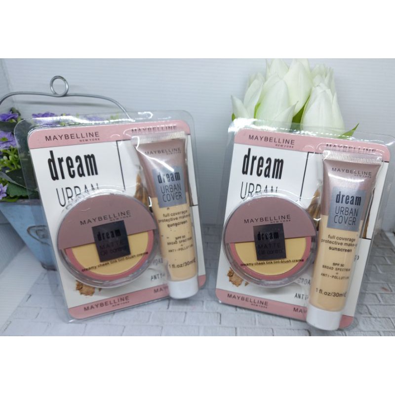 PAKET MAYBELLINE BEDAK  + FOUNDATION | CONTOUR STICK NO. 3348 | 3356