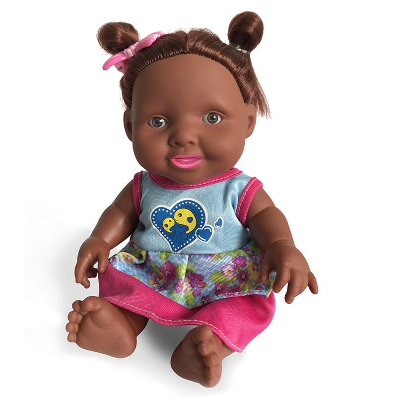 Mary African Black Untuk Boneka Realistis Bayi Dress up Untuk Boneka Tidur Vinyl Aksesoris