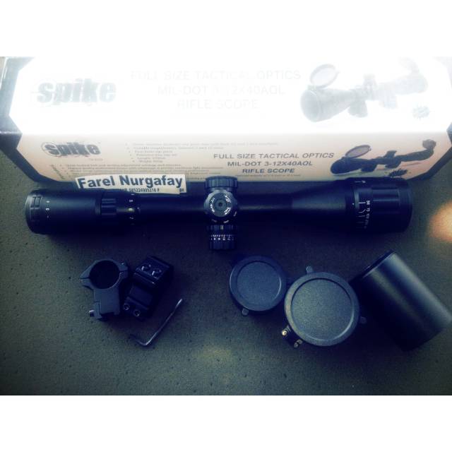 Teleskop riflescope spike 3-12 x 40 AOL