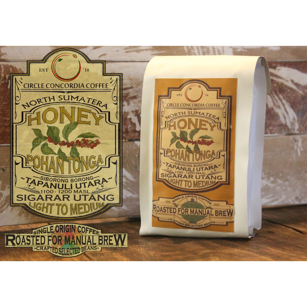 

BIJI KOPI ARABIKA HONEY POHAN TONGA SIBORONG TAPANULI UTARA SUMATERA UTARA 250 gr Roast Bean