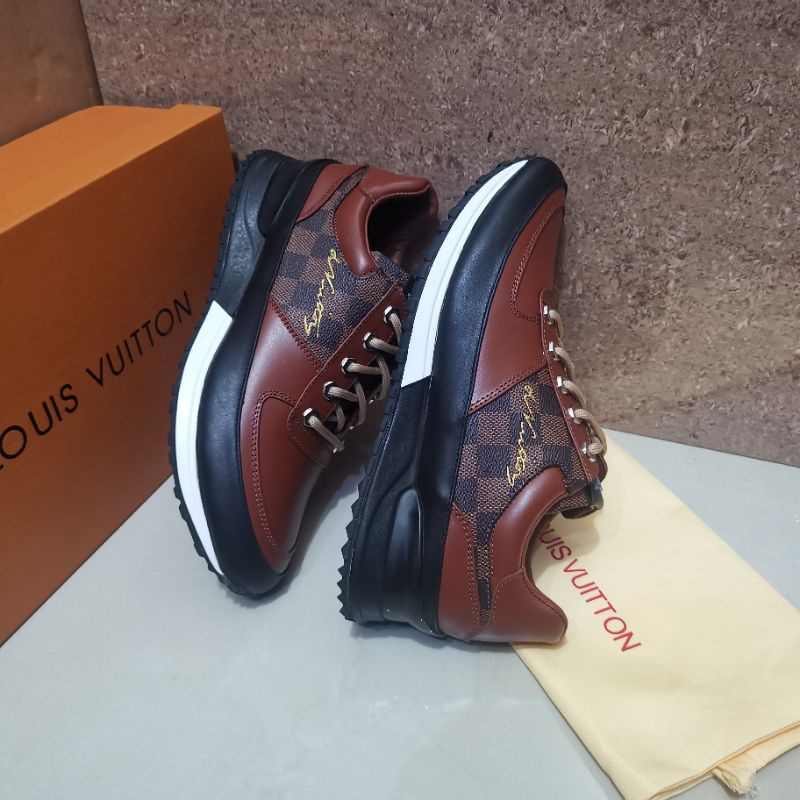 Sepatu lv sneaker mirror quality lou is vuitton shoes