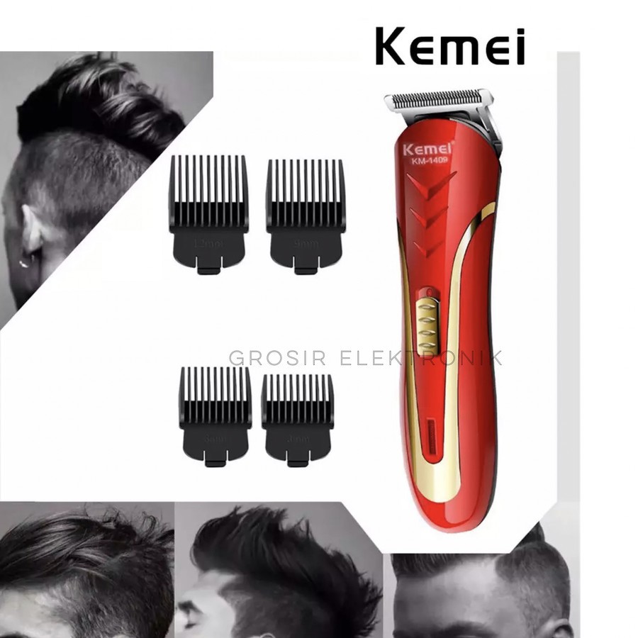 Kemei KM 1407 1409 1506 Alat Cukur Rambut Cukuran Kumis Jenggot Hair Clipper Professional Kemei