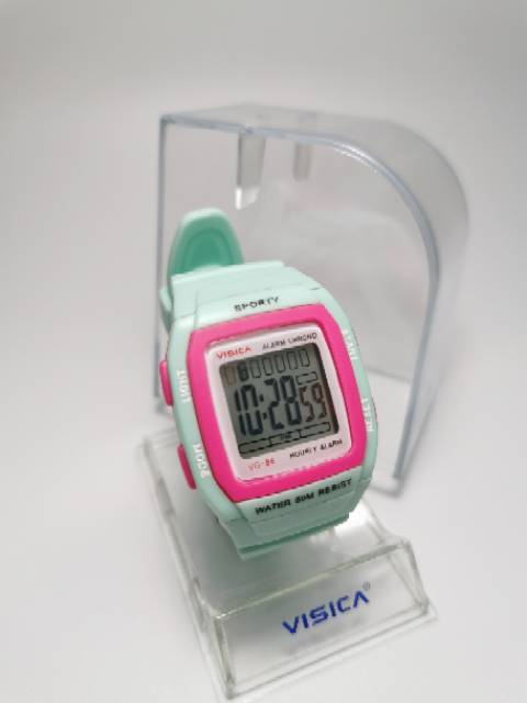 Jam tangan digital  segi Anak Anak dan remaja water Resist Visica vg86