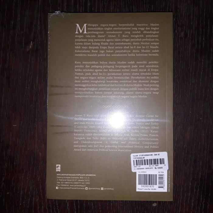 

HOT SALE!!! ISLAM, OTORITARIANISME, DAN KETERTINGGALAN AHMET T. KURU TERBARU