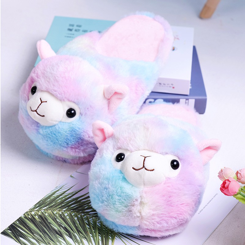 SANDAL BONEKA ALPACASSO KAMBING SHEEP DOMBA GOAT SLIPPER SEPATU KAMAR