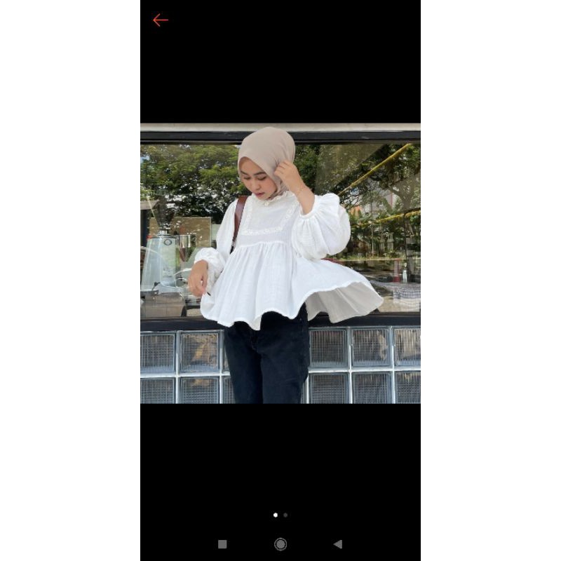 ALIKA BLOUSE BROKEN WHITE BY LEVIORA