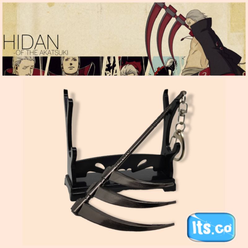 Keychain Scythe Hidan Akatsuki Anime Naruto Gantungan Kunci Sabit Miniatur Action Figure