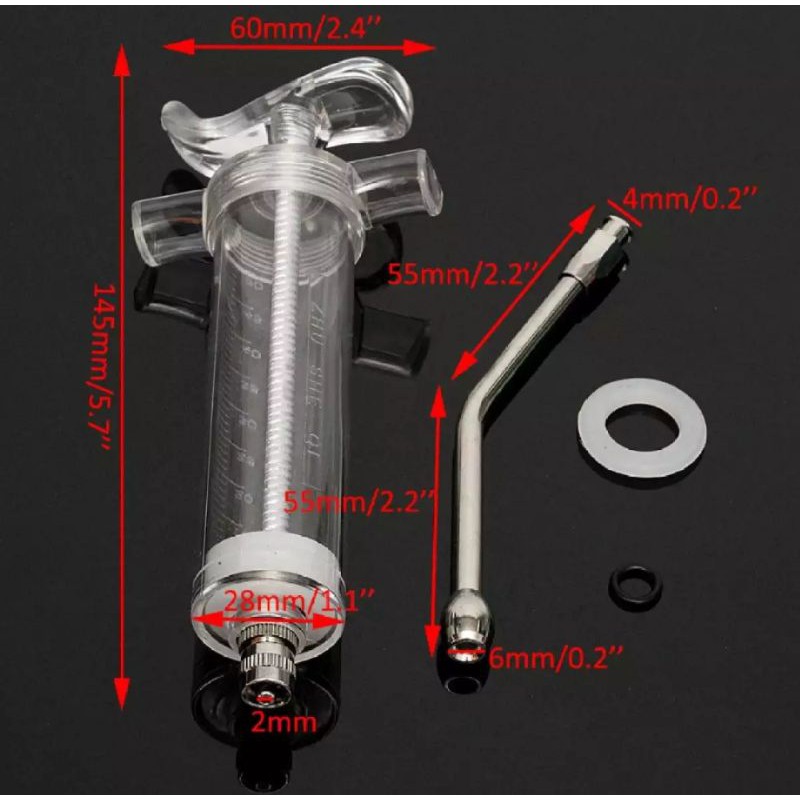 Drench gun drencher jarum suntik cekok sapi domba kambing