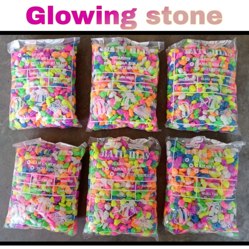 Batu Aquarium Warna Warni Taiwan thailand menyala