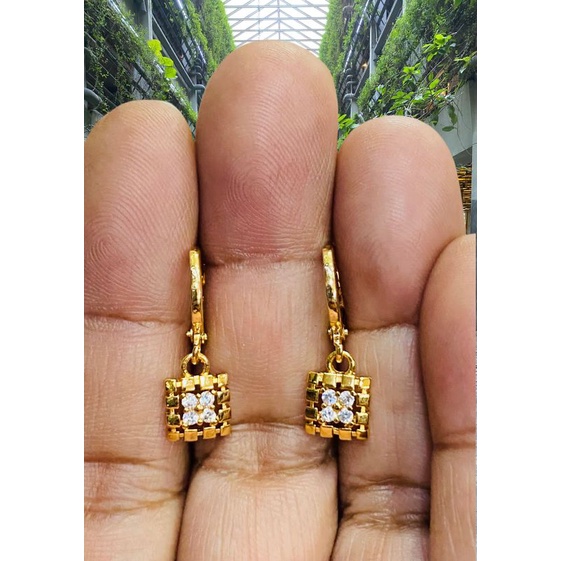 anting permata gantung //anting jurai//anting wanita