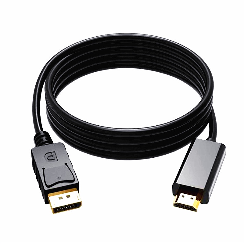 Kabel Adapter Displayport 1080P 60Hz Male to Male Lapis Emas Panjang 1.8M Untuk PC / Proyektor HD