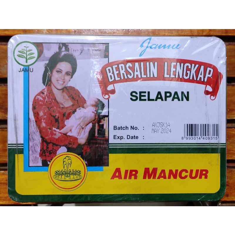 Jamu Bersalin Lengkap Jamu Kaleng Air Mancur / Pemakaian 40 Hari / Jamu Bersalin Pil / Jamu Bersalin / Kemasan Kaleng