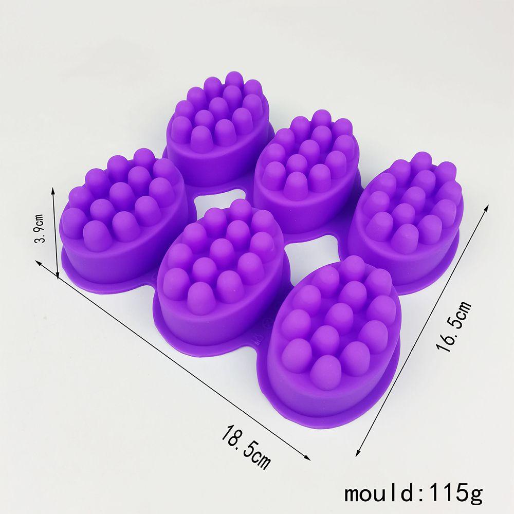 Solighter Cetakan Sabun 3D Kerajinan Tangan DIY Membuat Bentuk Oval Resin Essential Oil
