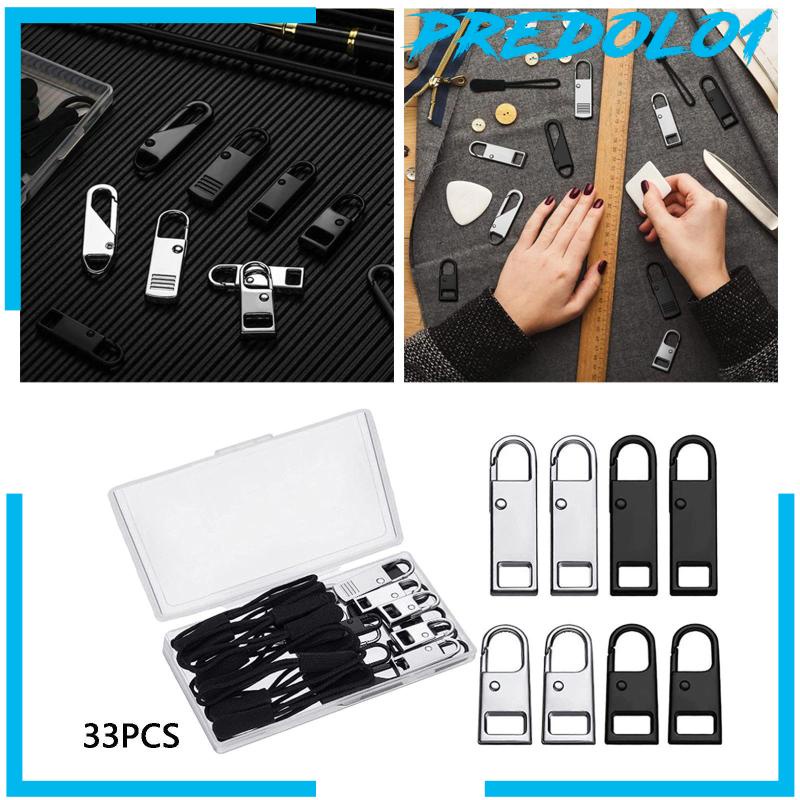 [PREDOLO1] 32Pcs Zipper Pull Detachable Premium Zipper Puller for Coat Backpacks Purse