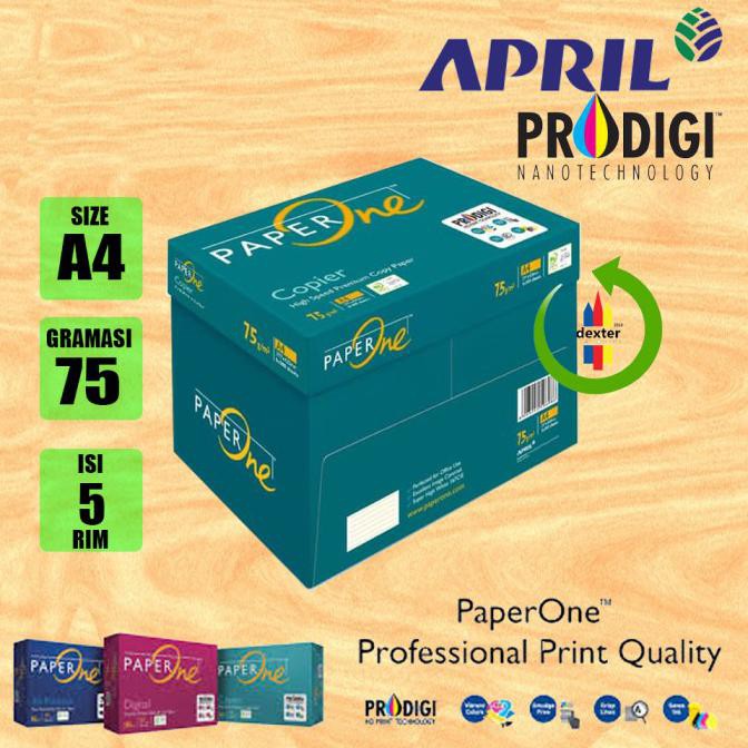 

5 Rim/ 1 Karton Kertas A4 75 Gr Paperone Kertas Hvs Bmo Copy Paper - Copypaper A470 Bengbengstar1