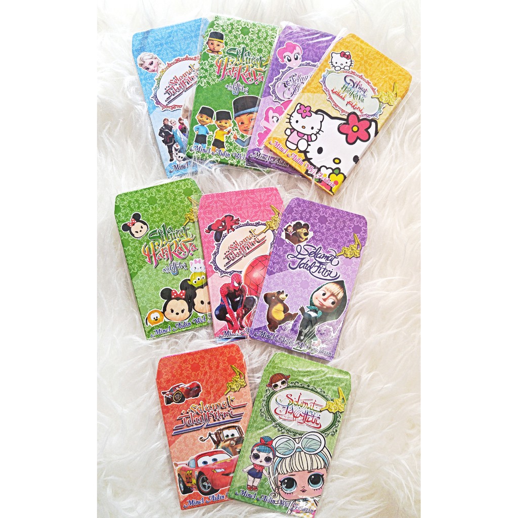 

8pcs Angpao Lebaran Karakter anak / Souvenir lebaran / Angpao Lebaran