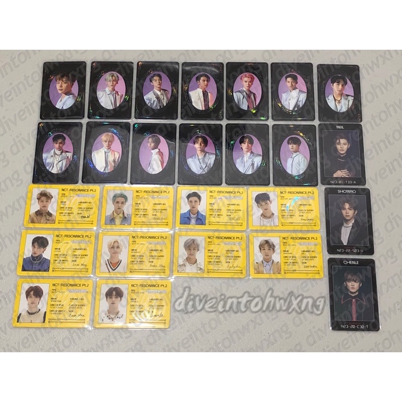 Yearbook ID Access Card NCT 2020 Taeil Kun Doyoung Ten Jaehyun Winwin Jungwoo Lucas Hendery Yangyang