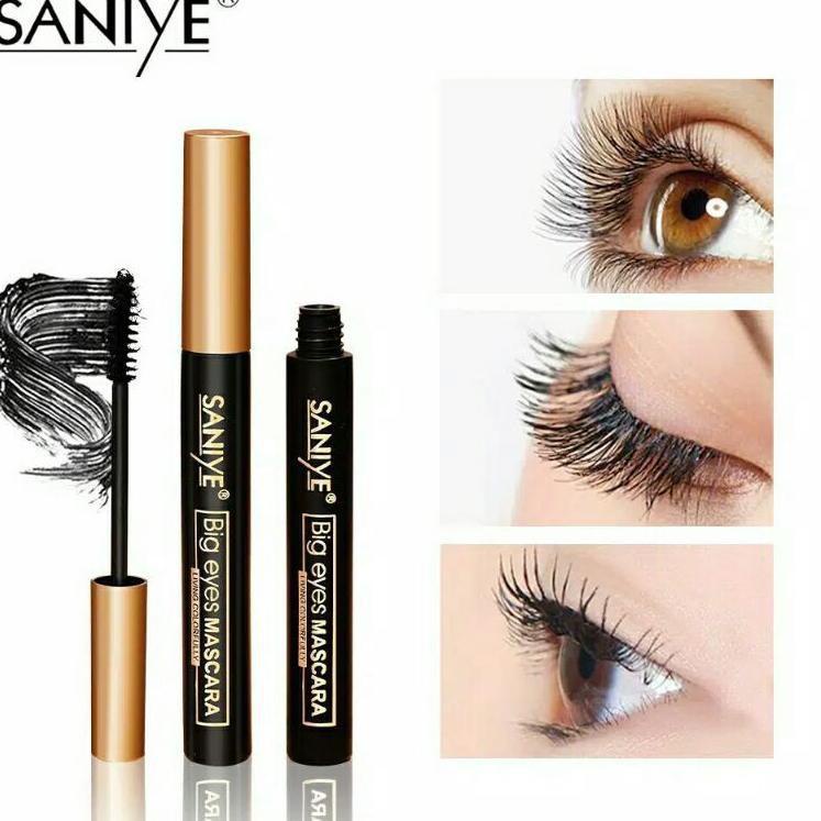 SANIYE M1048 Natural Black Mascara Waterproof Eye Lash Extension Lengthening Eyelash ORIGINAL