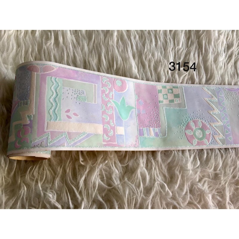 wallpaper border lis Kotak ungu