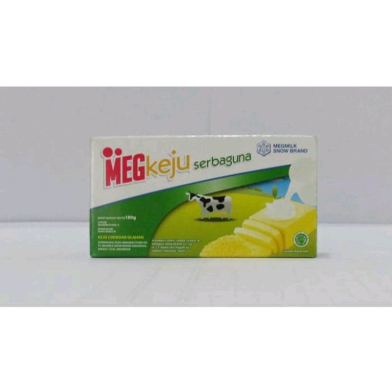 

Meg Keju Cheddar Slice isi 10 dan ukuran 165 gram