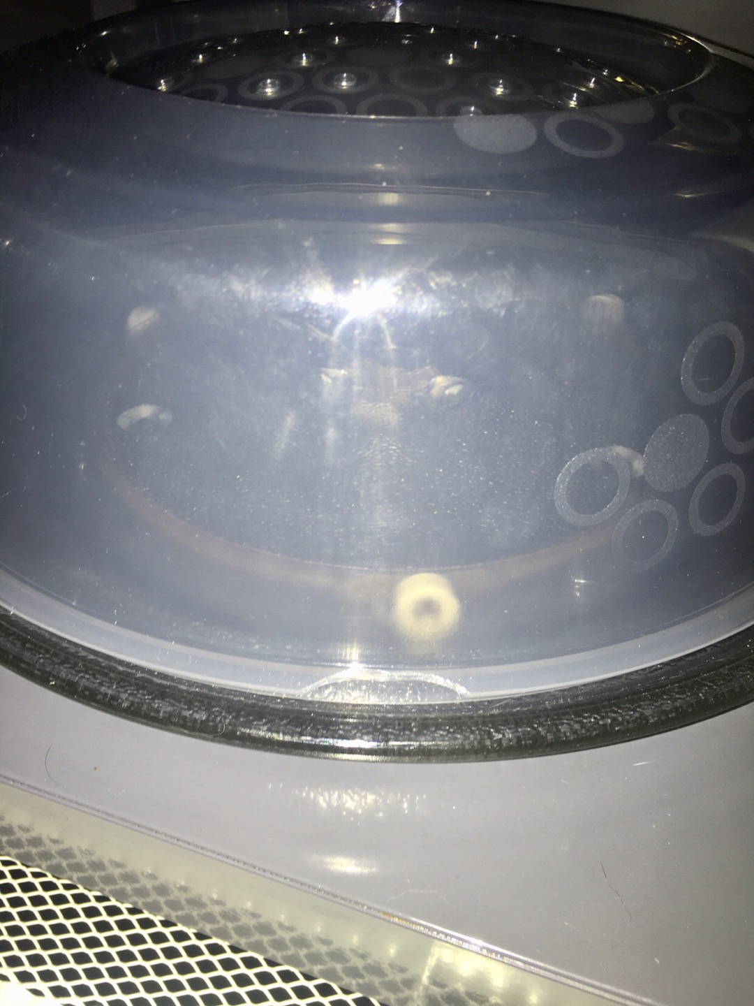 Tutup Microwave , Peralatan Dapur  Peralatan Masak Abu-abu Biru 26x9 Cm Pr589