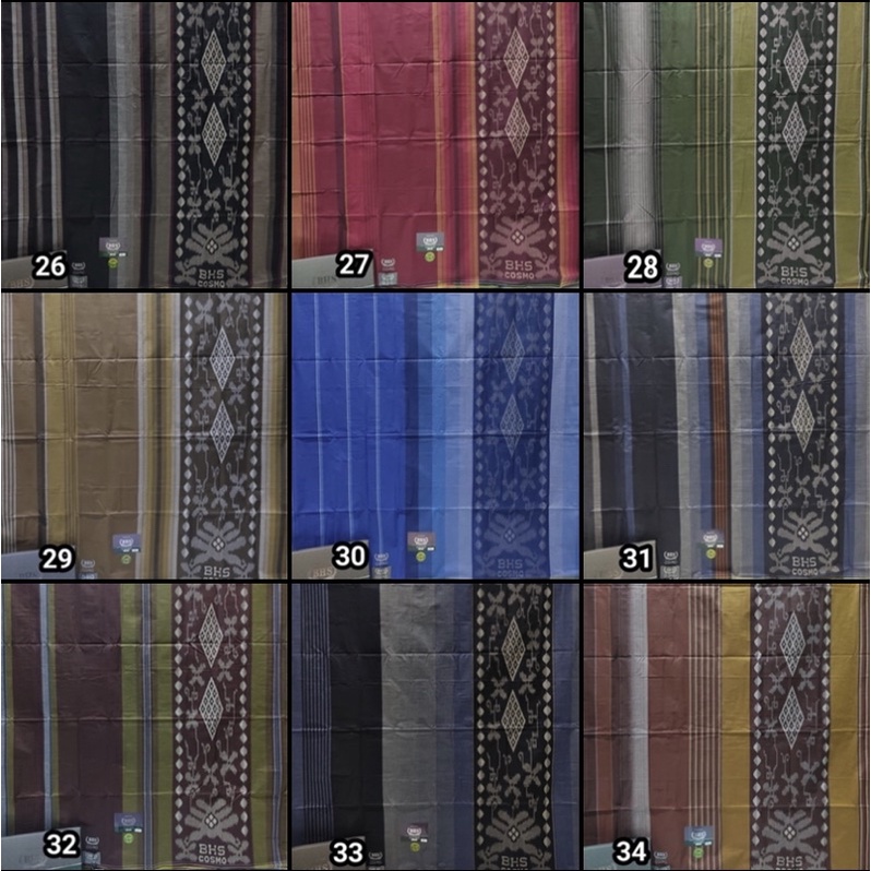 SARUNG BHS COSMO SILVER /SARUNG BHS CSB SILVER / SARUNG BHS CWP SILVER / Sarung BHS Cosmo Coklat Hit