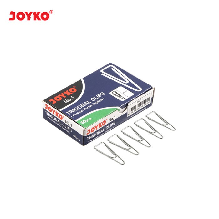 

Joyko Trigonal Clip No. 1 (Jumbo) ( 1 Box Kecil ) ( IRRA STORE )