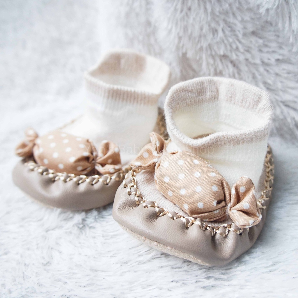 Baby Prewalker Sepatu Bayi Lucu Kaos Kaki Booties Skidder