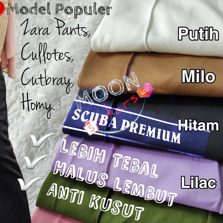 CULLOTS PREMIUM ✅ SIZE L-4XL 45-85kg BIG SIZE Ready | Tebal & Nyaman Scuba Premium Grade S | Warna Varian Cantik Anggun | Shopee COD-7