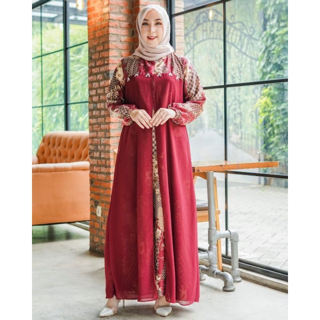 grasia Maxi gamis motif baju lebaran 2022