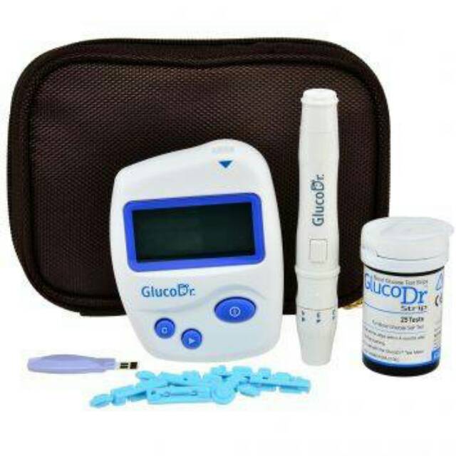 Alat Tes Gula Darah dan Strip Gluco Dr Bio Sensor GlucoDr Biosensor AGM 2100 Murah