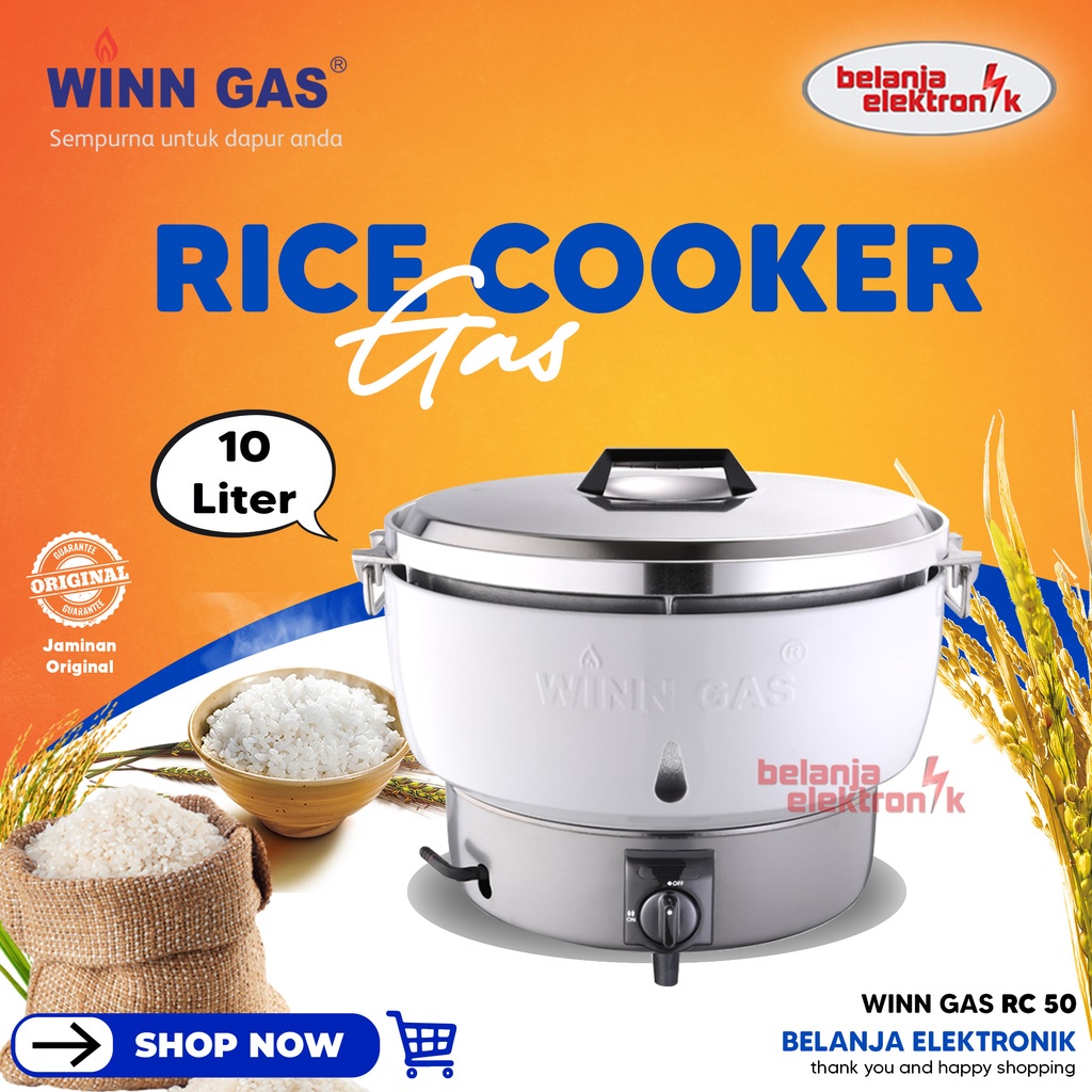 Jual WINN GAS PENANAK NASI RICE COOKER RC50 10 LITER JUMBO Shopee