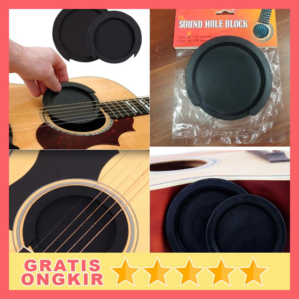 GS8 Sound Hole Penutup Lubang Gitar Akustik 41/42 Inch Yuker YGSH01 Black