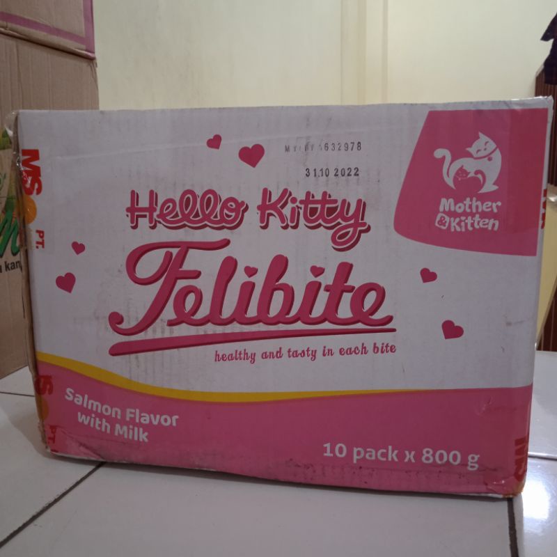 cat food Felibite Mother &amp; Kitten 800gr Makanan Kucing Induk &amp; Kitten (1Dus x 10pcs)