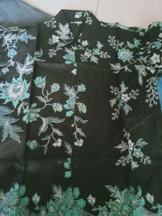 Wou Batik Couple Busui Sibulan Family Model Gamis Adipati Keluarga Anak Cewek Dan Cowok - Kg053