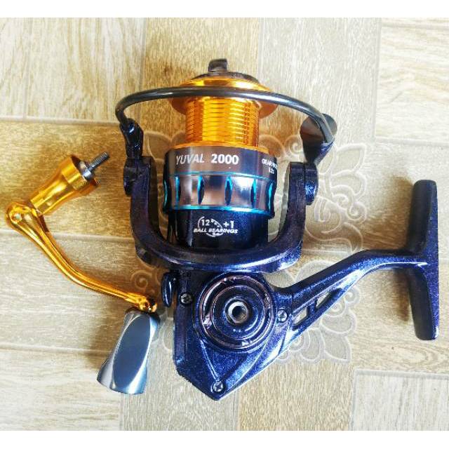 Reel FUGU YUVAL 1000 2000 (12+1 Bearings) POWER HANDLE BAHAN METAL