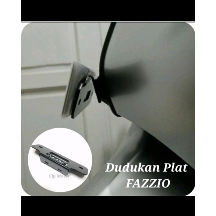 [ABIL JAYA PERKASA] BREKET PLAT NOMOR DEPAN FAZZIO BRACKET PLAT NOPOL FAZZIO DUDUKAN PLAT