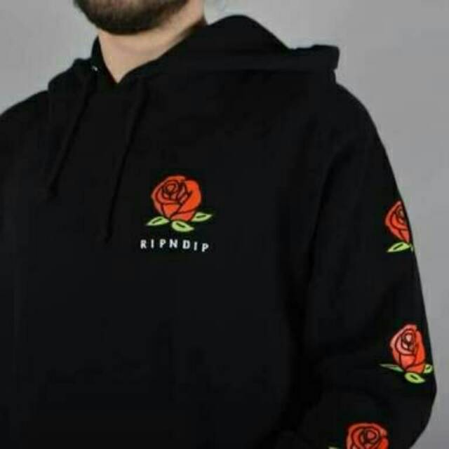 ripndip rose hoodie