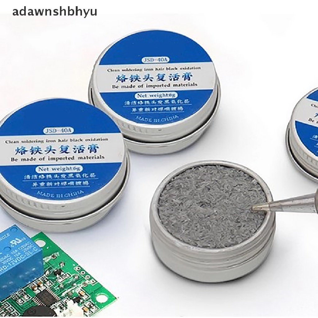 Adawnshbhyu Ujung Solder Iron Tinner Activator Tip Cleaner Remover Bebas Timah 6g